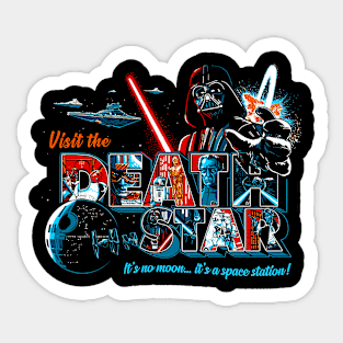 Visit The Death Star Sticker